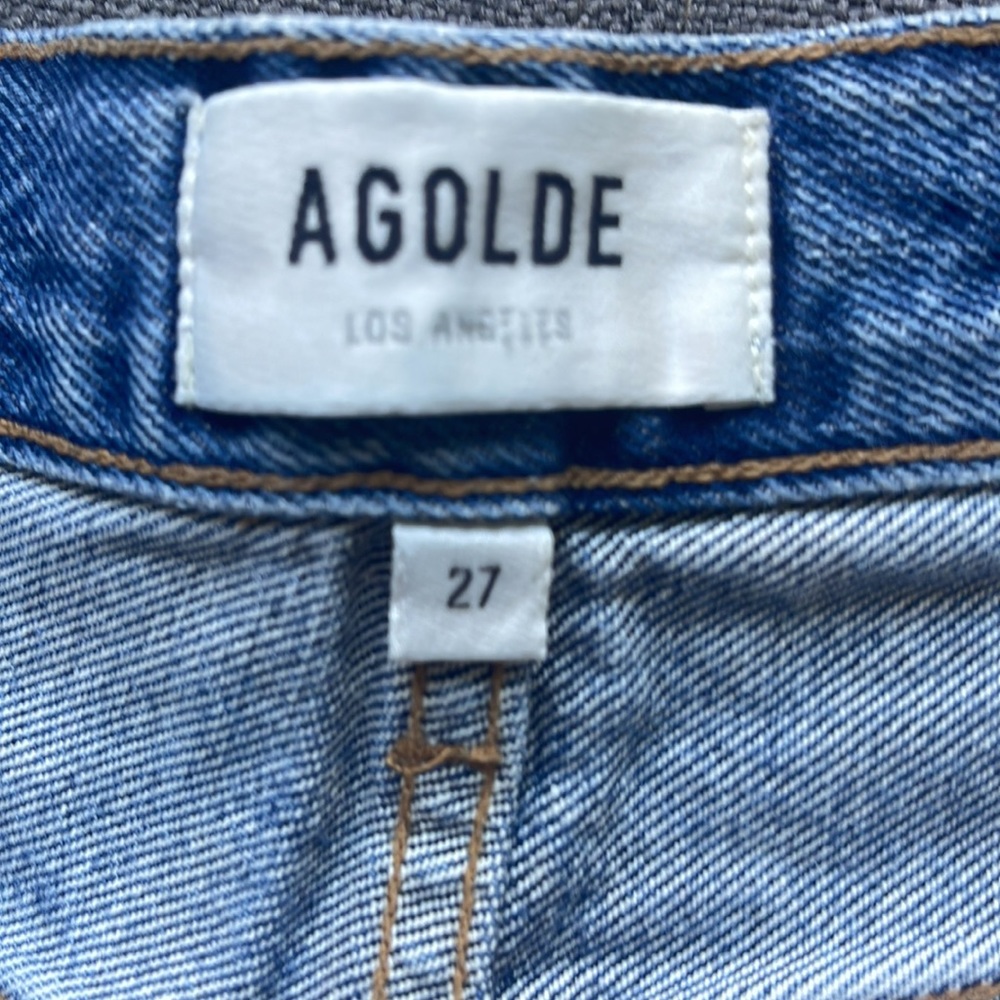 Agolde Parker denim shorts size 27 - Picture 3 of 4